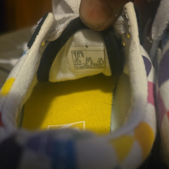 Vans Kids\' Multicolor Checkered Sneakers